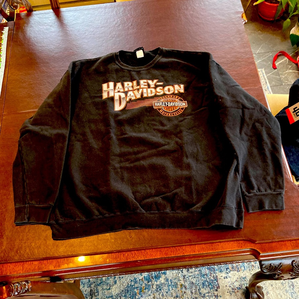 Men’s XL Harley Davidson retro sweatshirt, Des Moines Big Barn Harley